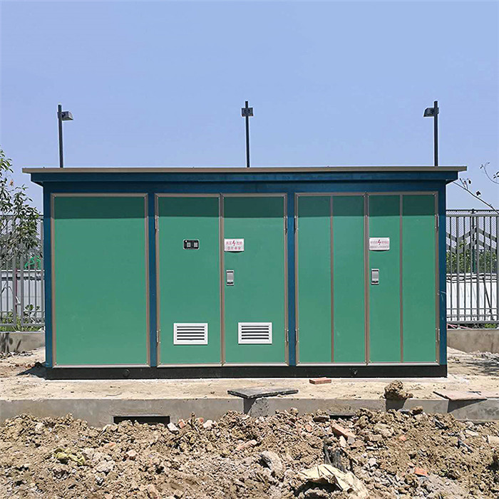 基礎敷鋁鋅掛木條歐式景觀箱變